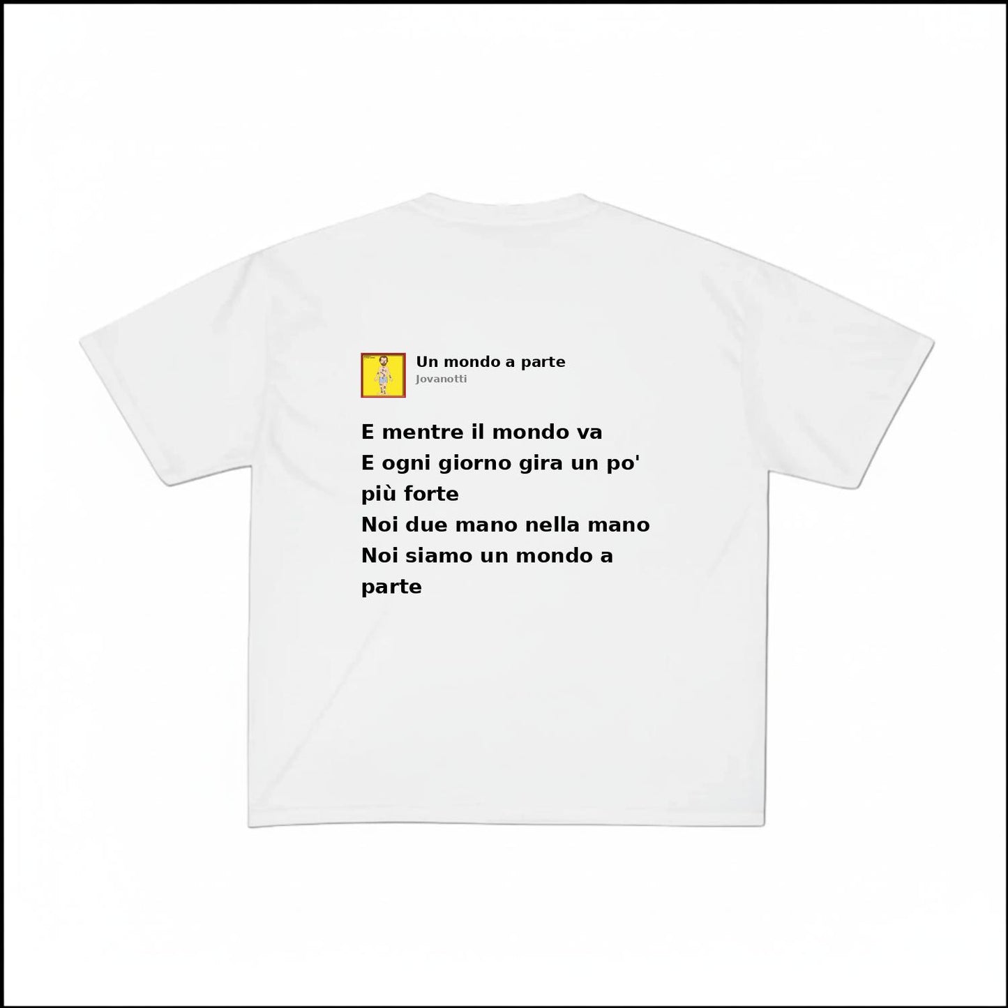 UN MONDO A PARTE - JOVANOTTI | BASIC TEE
