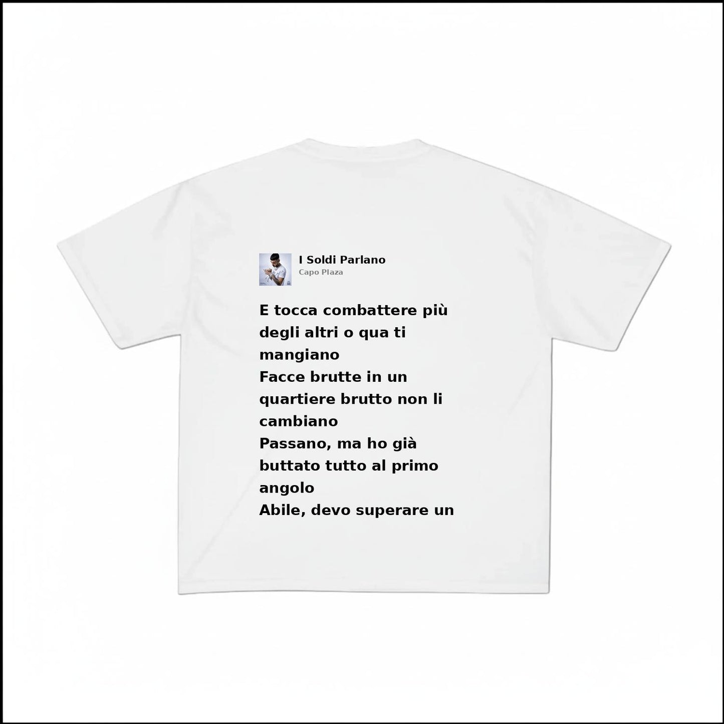 I SOLDI PARLANO - CAPO PLAZA | BASIC TEE