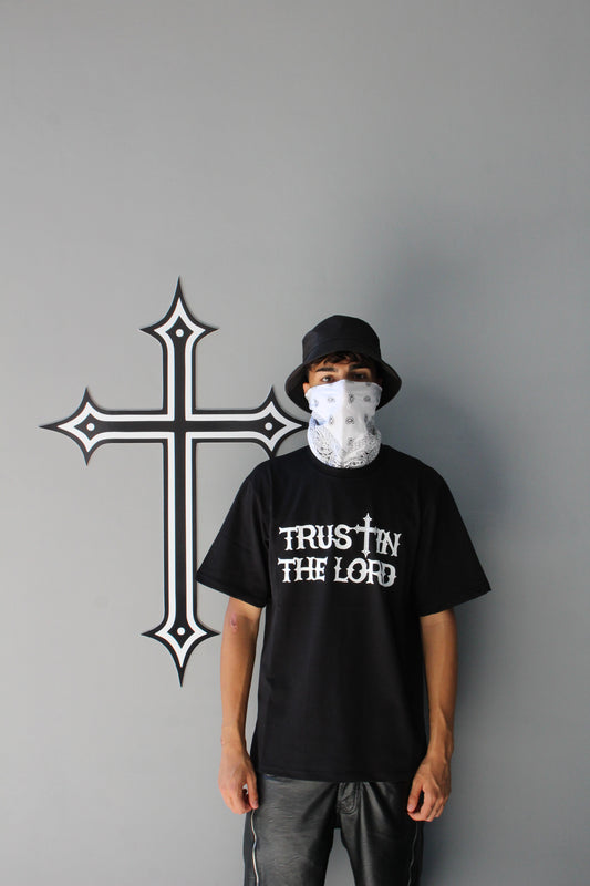 TRUST IN THE LORD - BLACK TEE | LA CROIX x UNDERGROUND