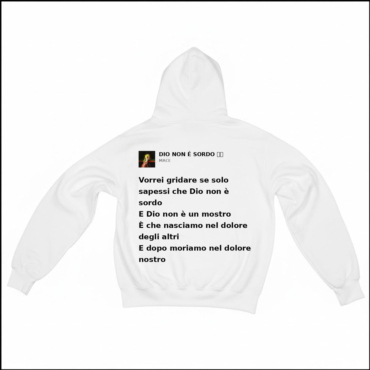 DIO NON É SORDO ལྷ - MACE | BASIC HOODIE