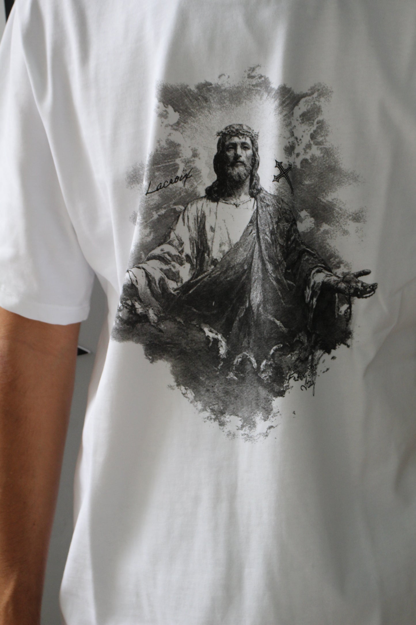 JESUS MERCY - WHITE TEE | LA CROIX x UNDERGROUND