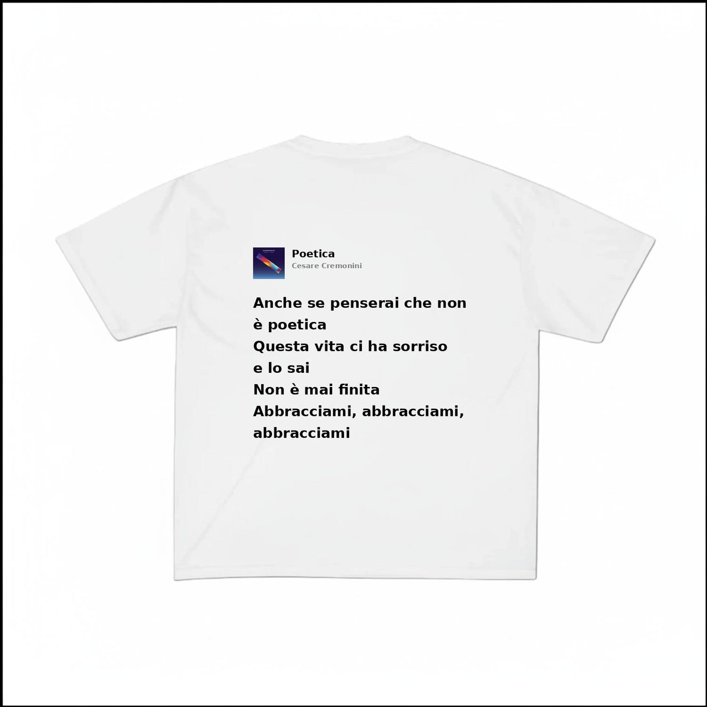 POETICA - CESARE CREMONINI | BASIC TEE