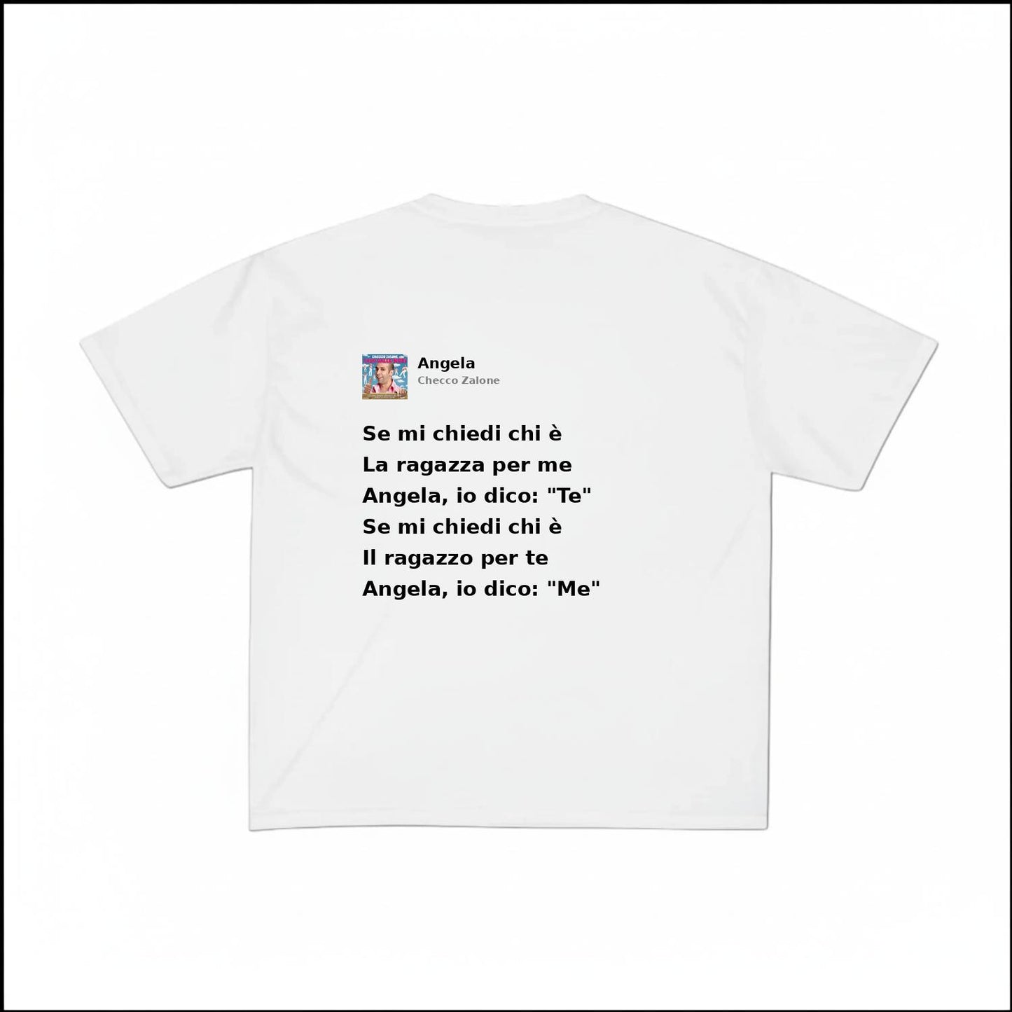 ANGELA - CHECCO ZALONE | BASIC TEE