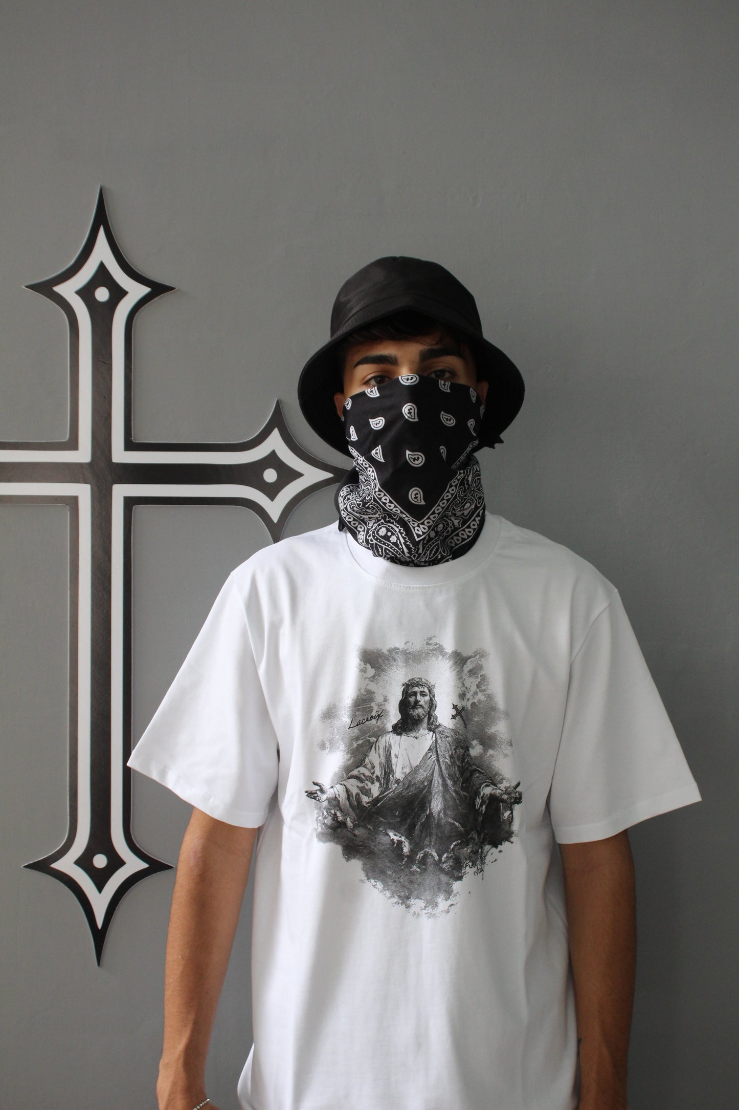 JESUS MERCY - WHITE TEE | LA CROIX x UNDERGROUND