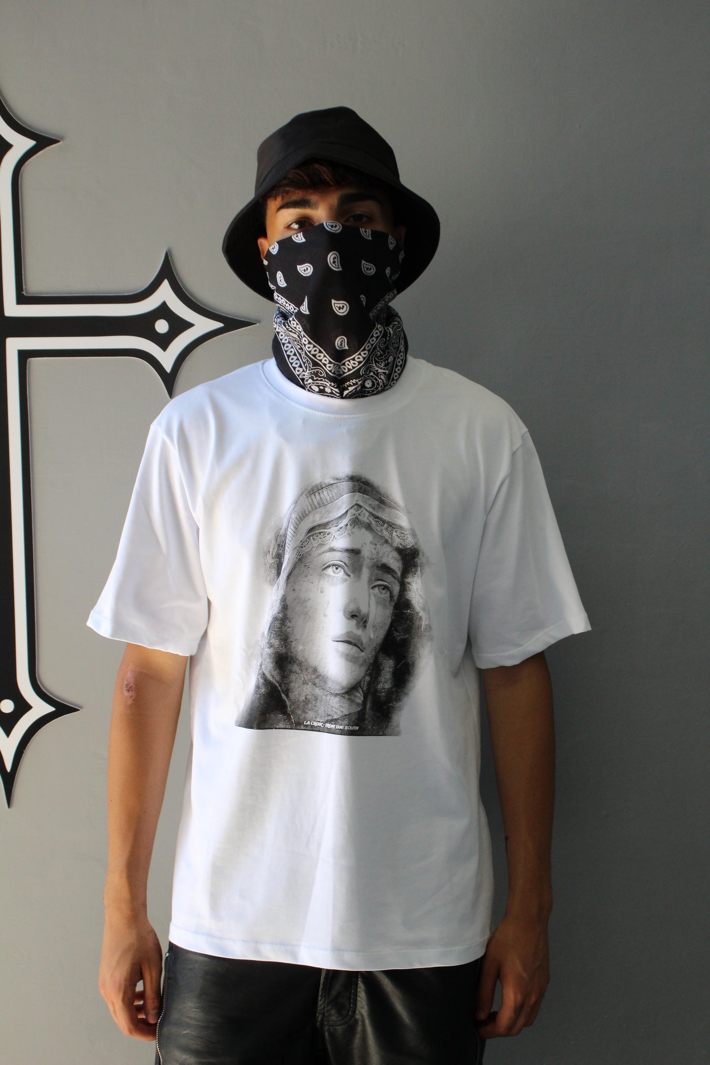 VIRGIN MARY - WHITE TEE | LA CROIX x UNDERGROUND