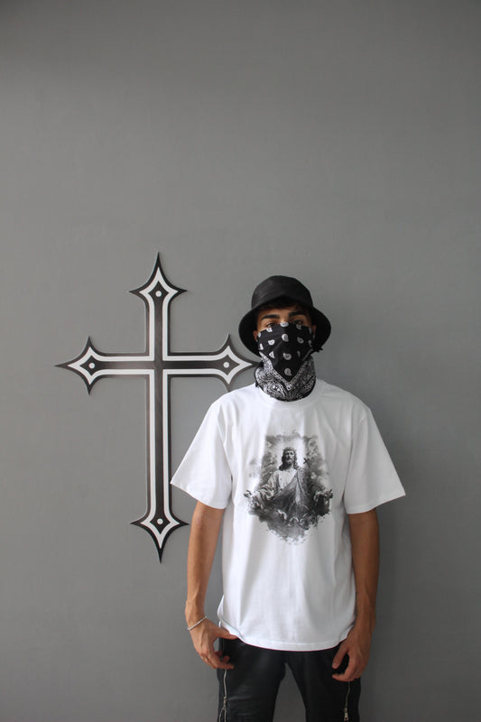 JESUS MERCY - WHITE TEE | LA CROIX x UNDERGROUND