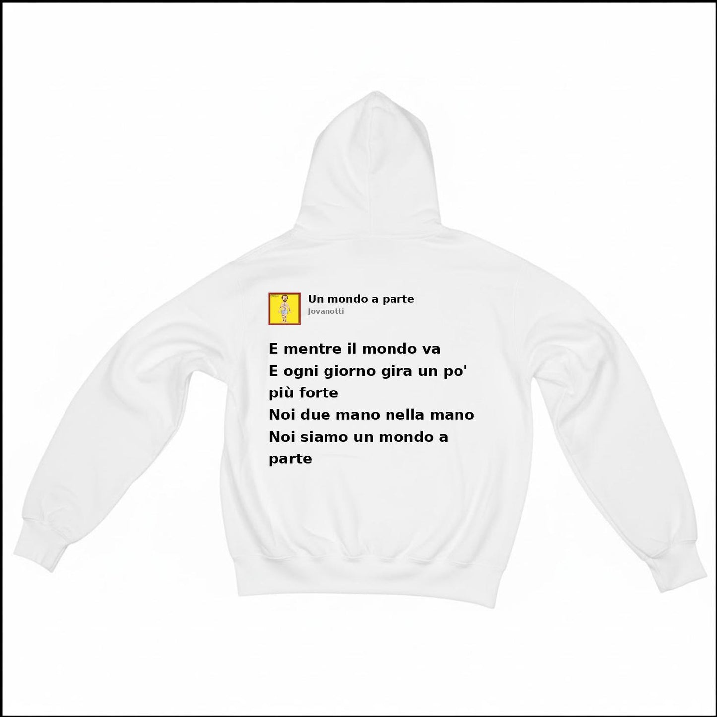 UN MONDO A PARTE - JOVANOTTI | BASIC HOODIE