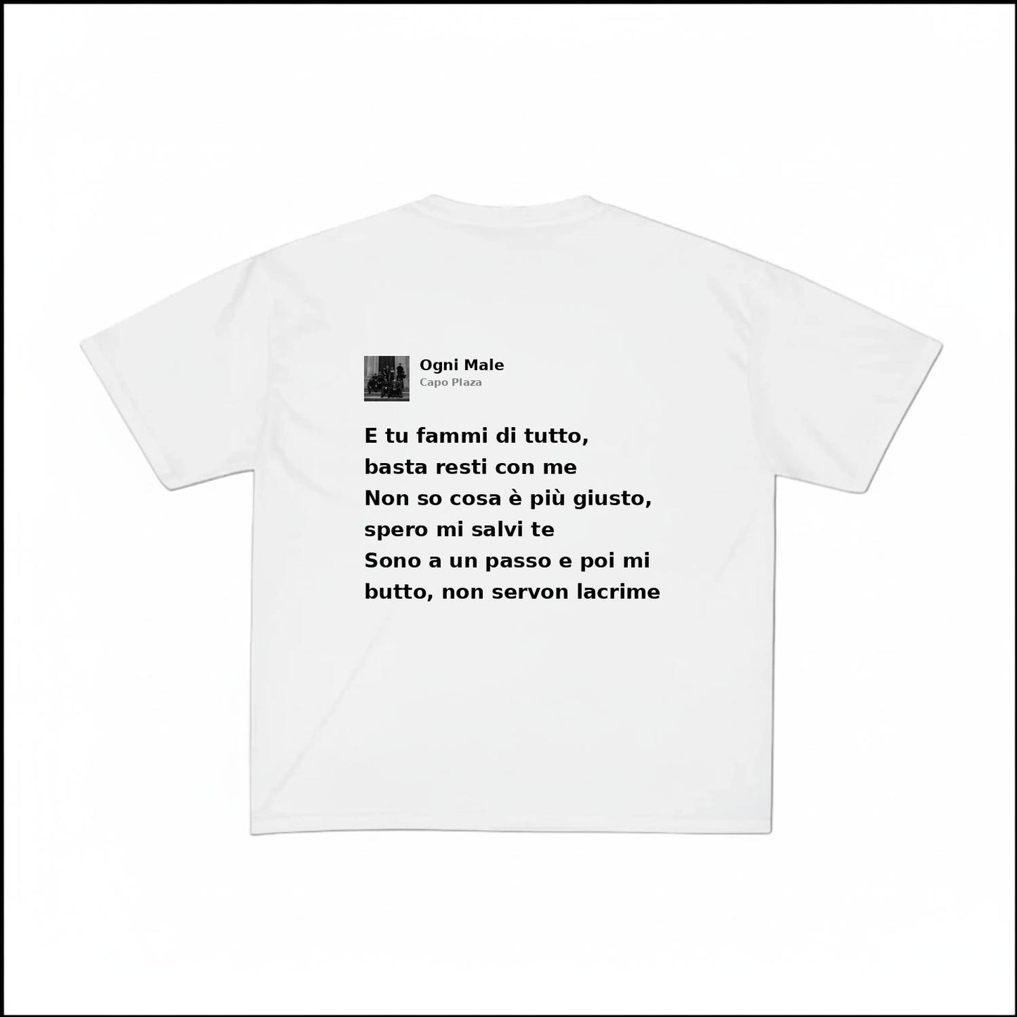 OGNI MALE - CAPO PLAZA | BASIC TEE