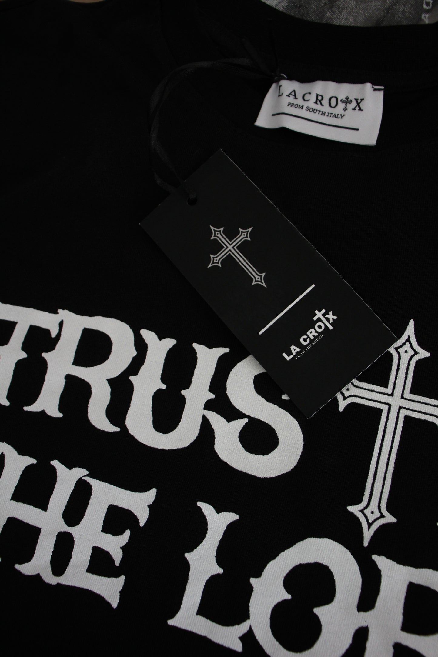 TRUST IN THE LORD - BLACK TEE | LA CROIX x UNDERGROUND