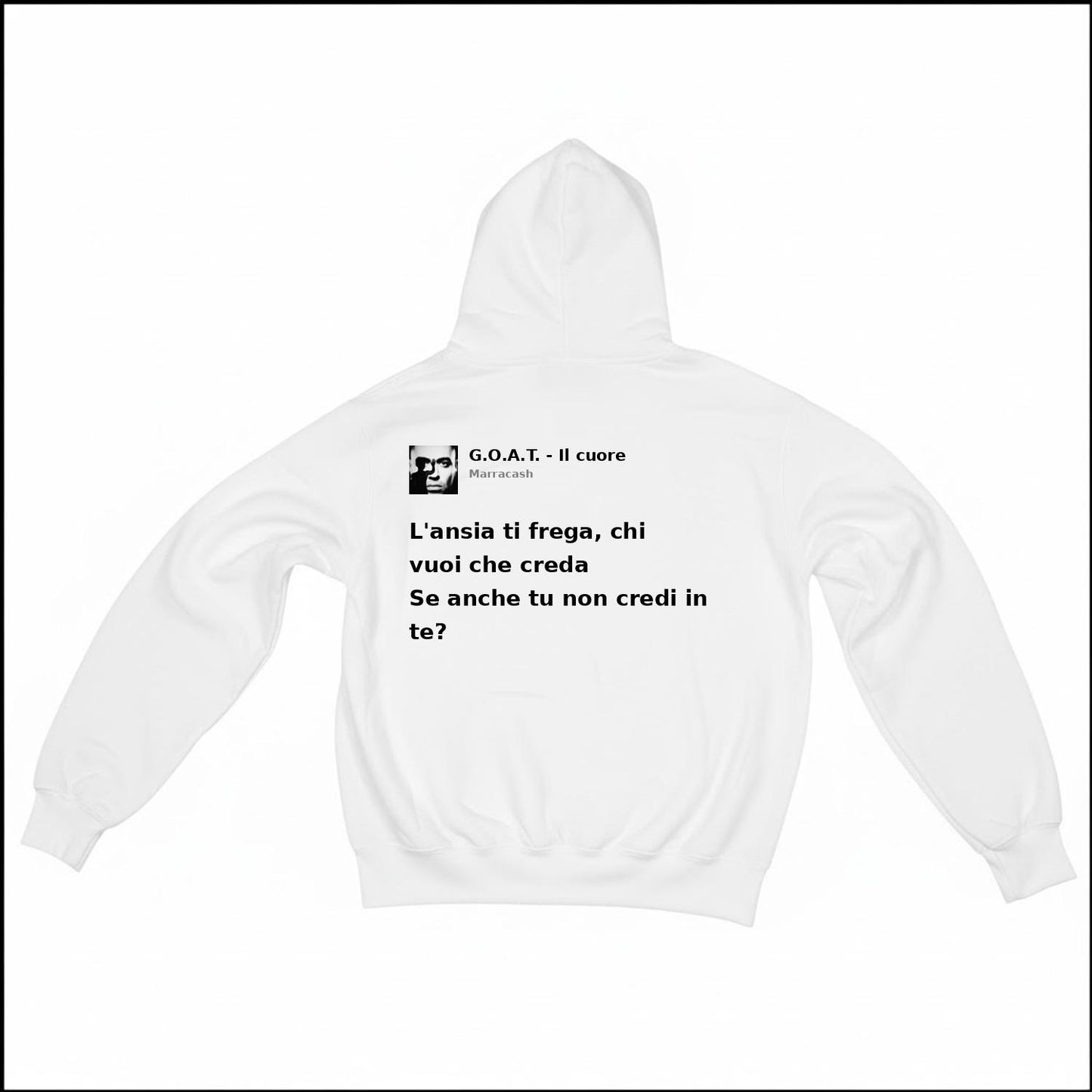 G.O.A.T. - IL CUORE - MARRACASH | BASIC HOODIE