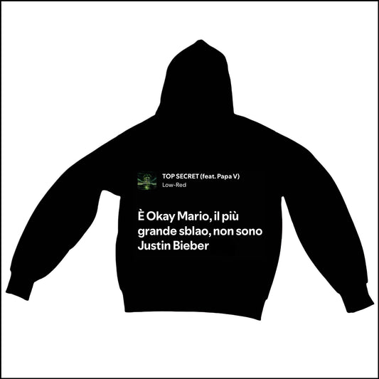 TOP SECRET - LOW-RED | BASIC HOODIE
