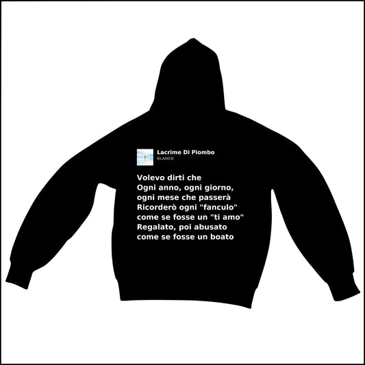 LACRIME DI PIOMBO - BLANCO | BASIC HOODIE