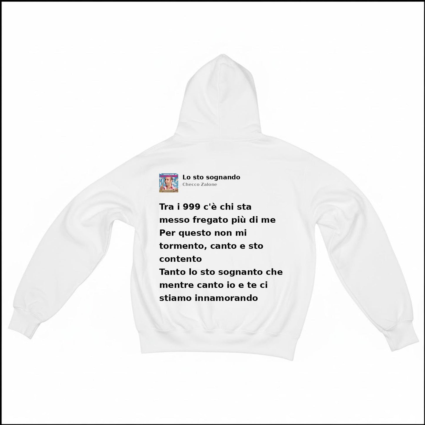 LO STO SOGNANDO - CHECCO ZALONE | BASIC HOODIE