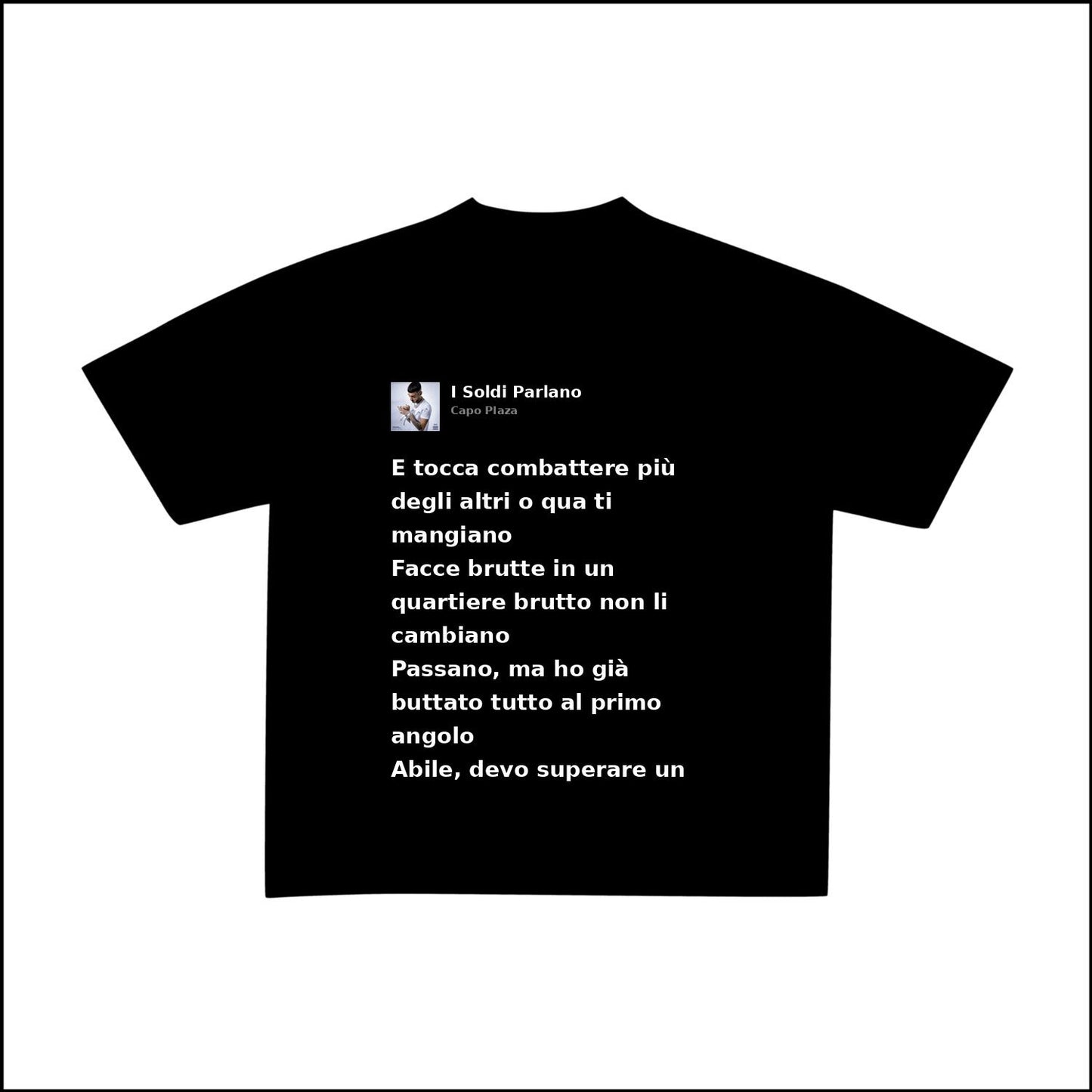 I SOLDI PARLANO - CAPO PLAZA | BASIC TEE