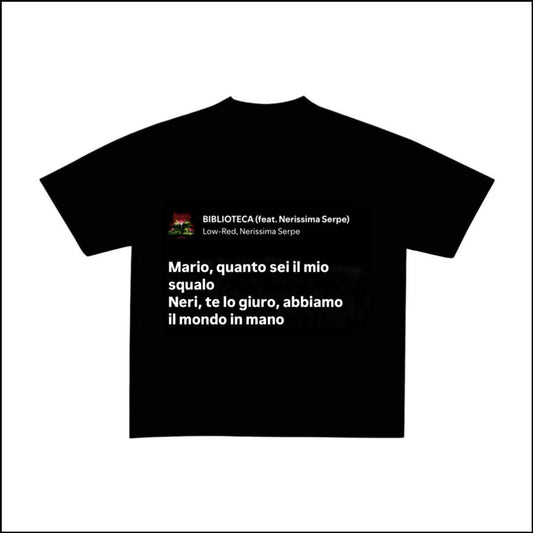 BIBLIOTECA- LOW-RED | BASIC TEE