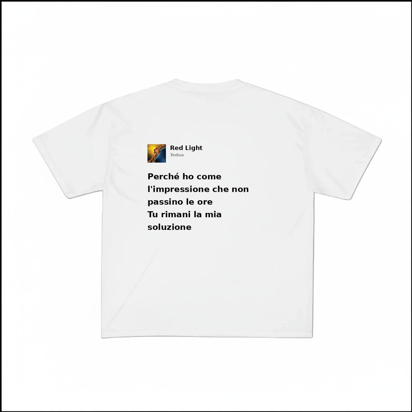 RED LIGHT - TEDUA | BASIC TEE