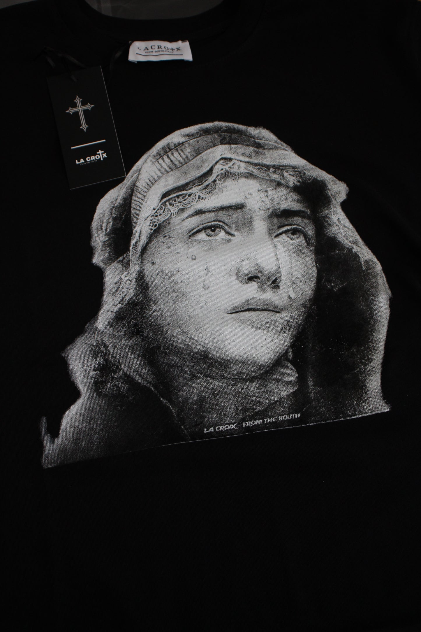 VIRGIN MARY - BLACK TEE | LA CROIX x UNDERGROUND