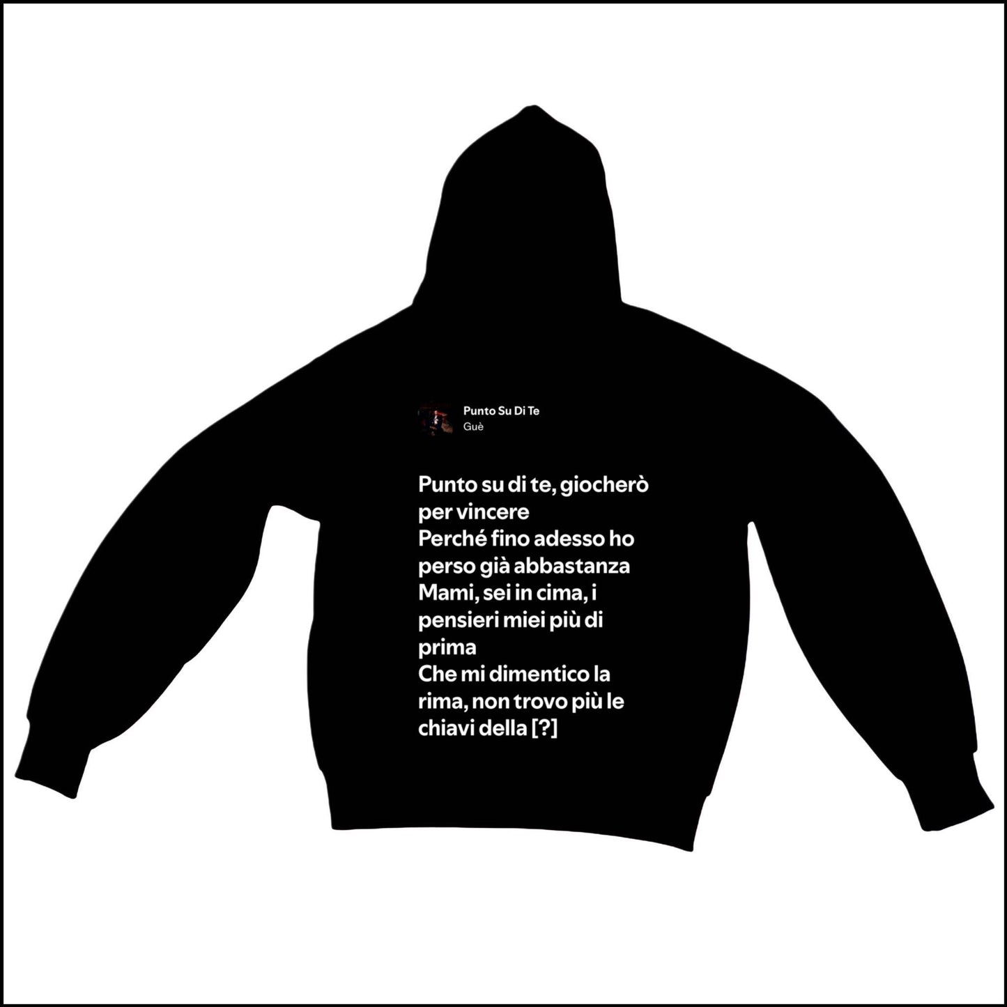 PUNTO SU DI TE - GUÈ | BASIC HOODIE