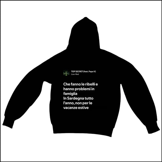 TOP SECRET - LOW-RED | BASIC HOODIE