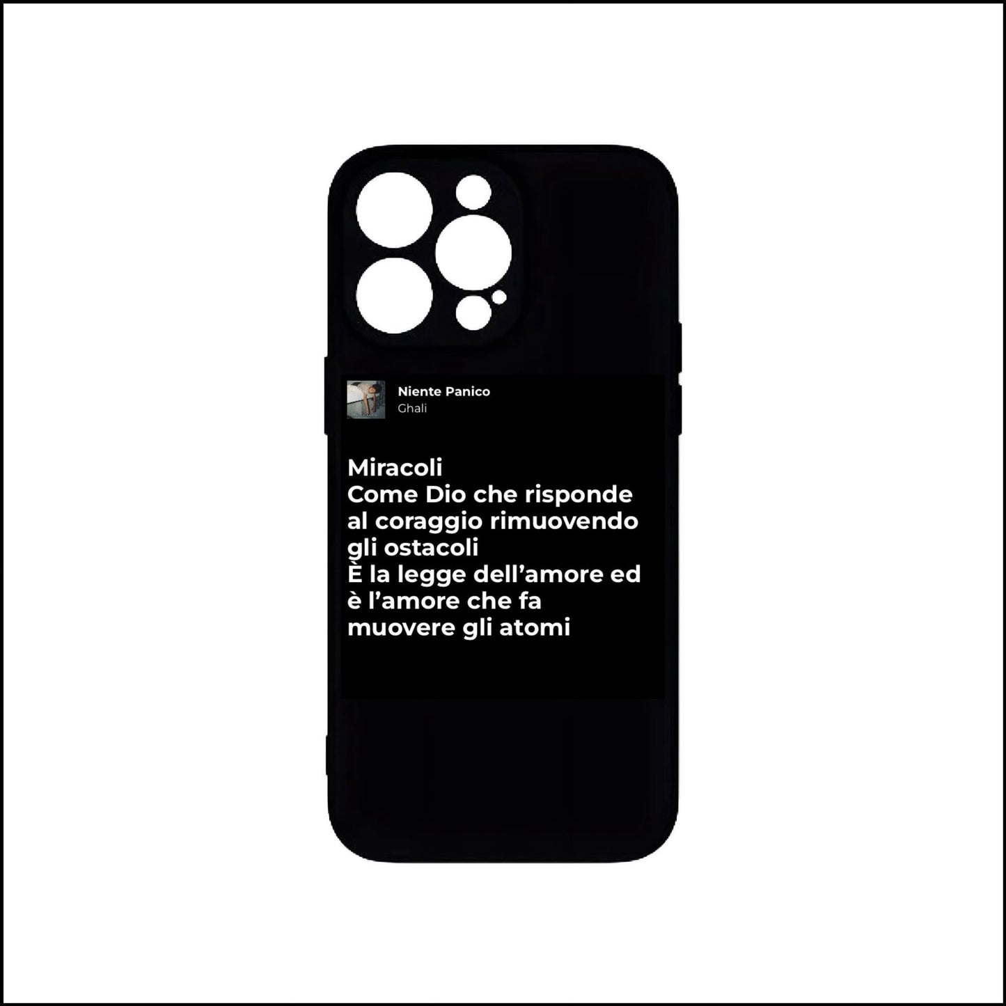 NIENTE PANICO - GHALI | BASIC COVER