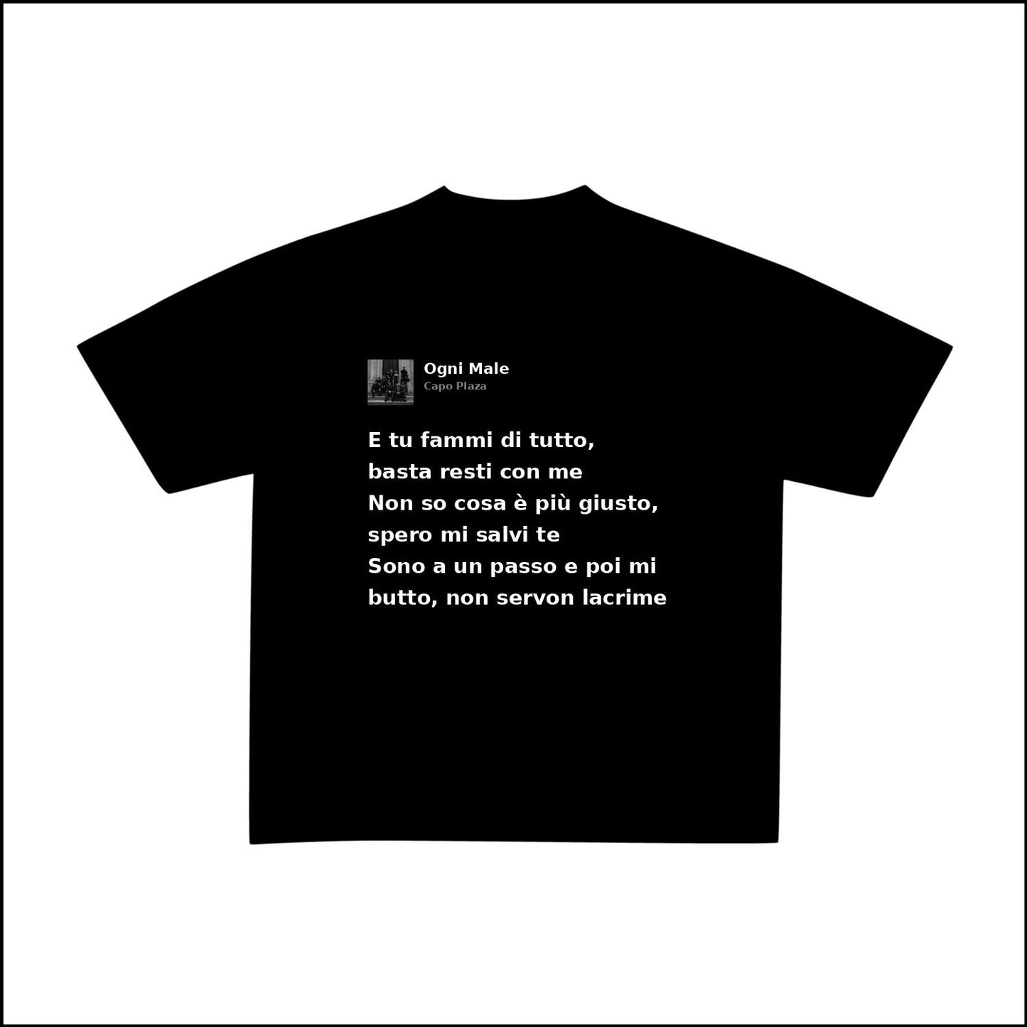 OGNI MALE - CAPO PLAZA | BASIC TEE