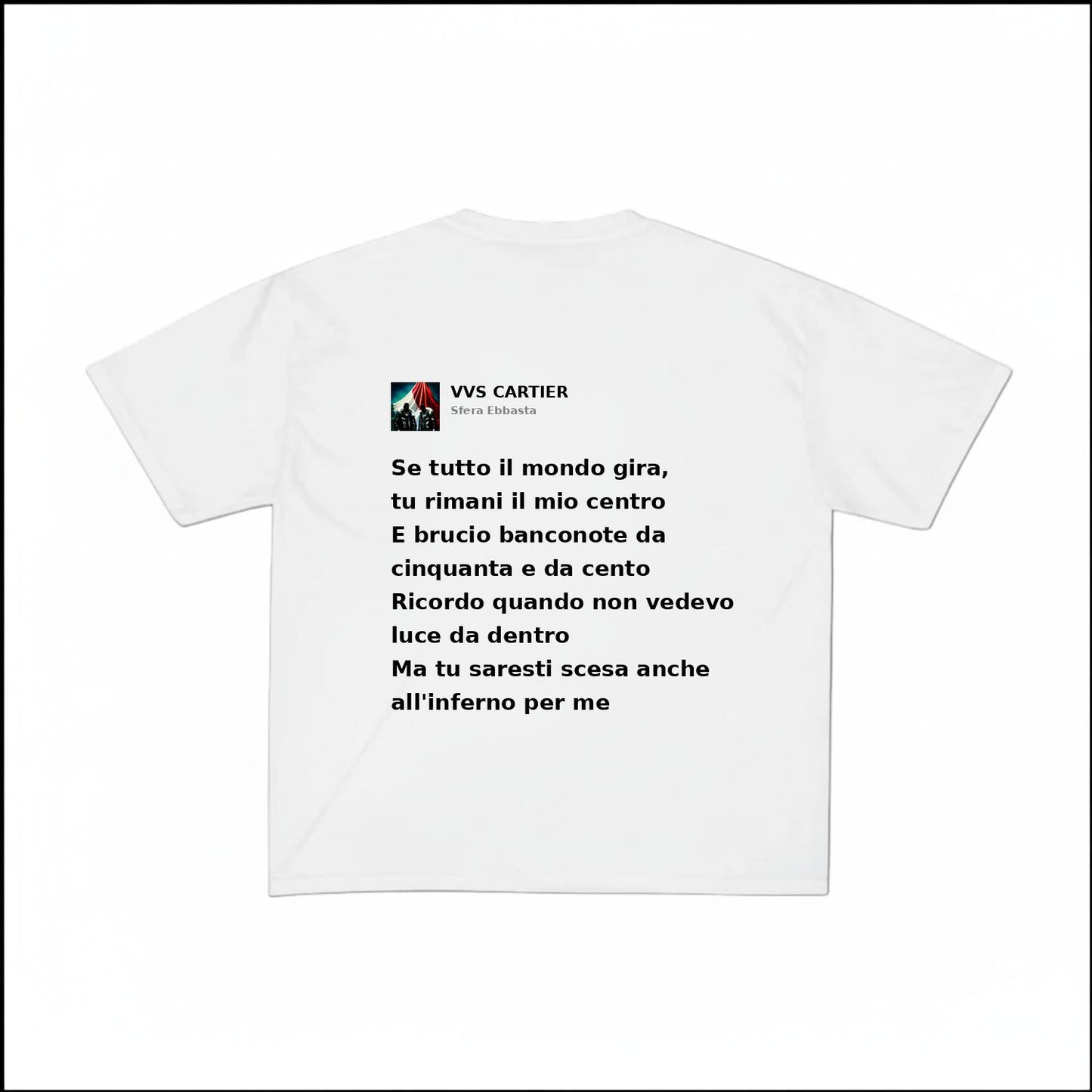 VVS CARTIER - SFERA EBBASTA | BASIC TEE