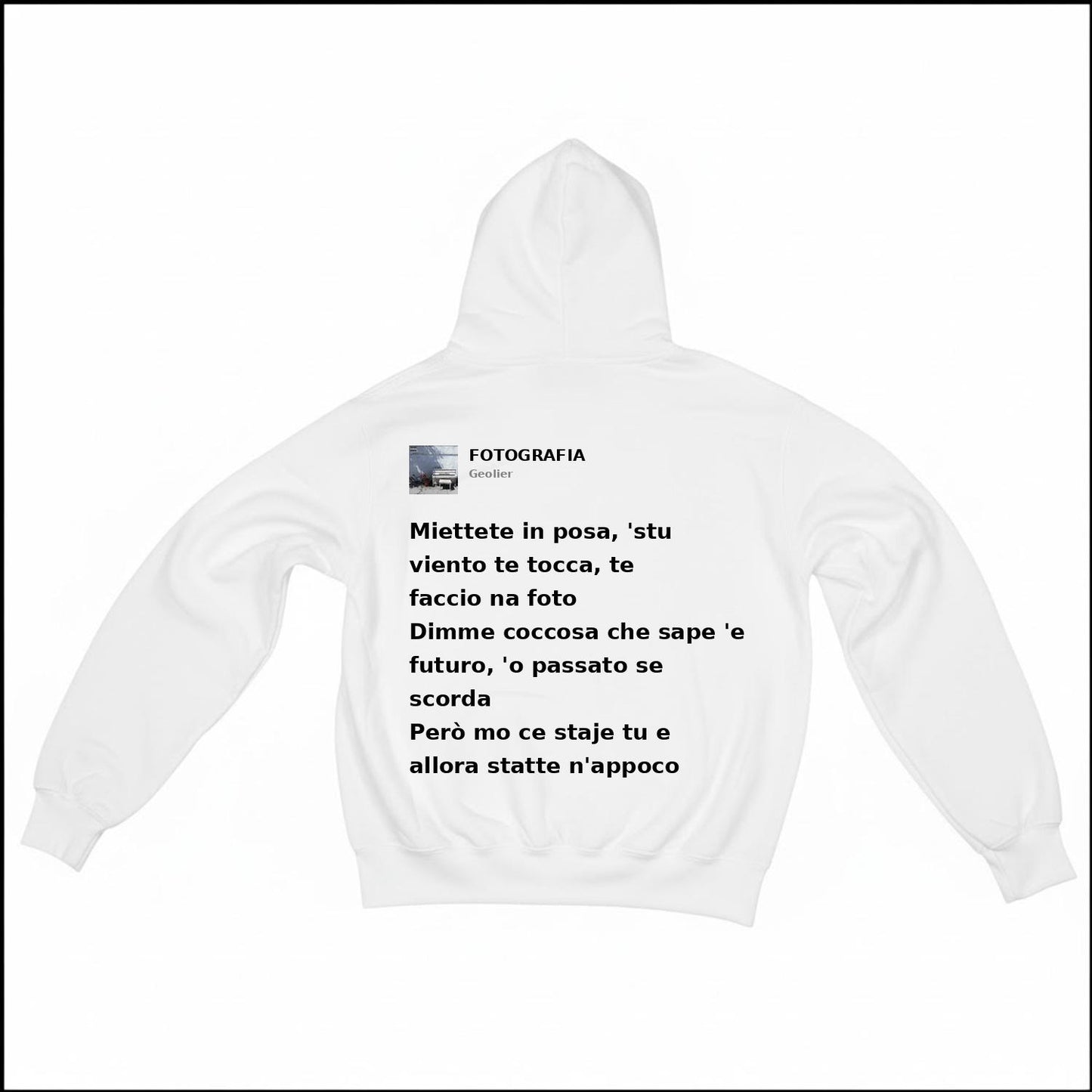 FOTOGRAFIA - GEOLIER | BASIC HOODIE