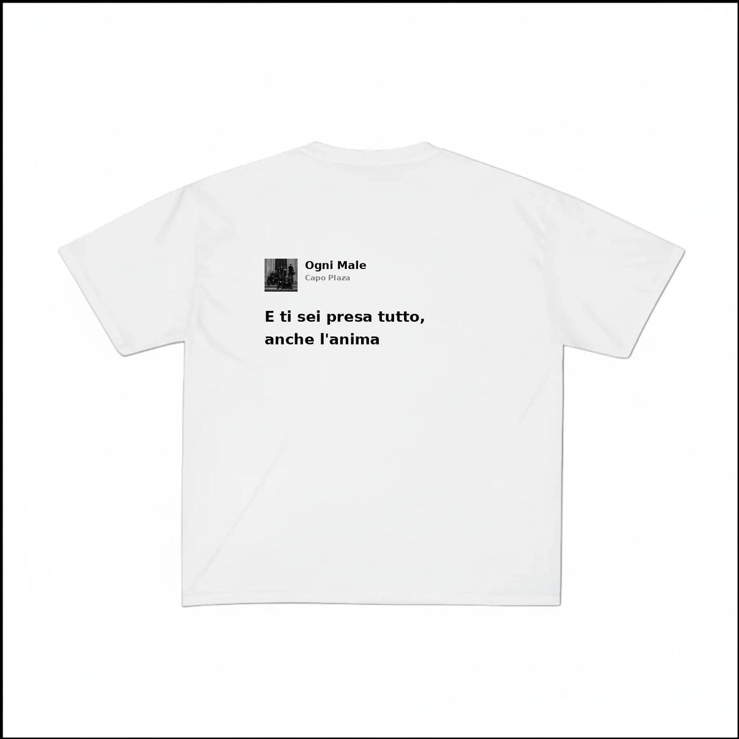 OGNI MALE - CAPO PLAZA | BASIC TEE