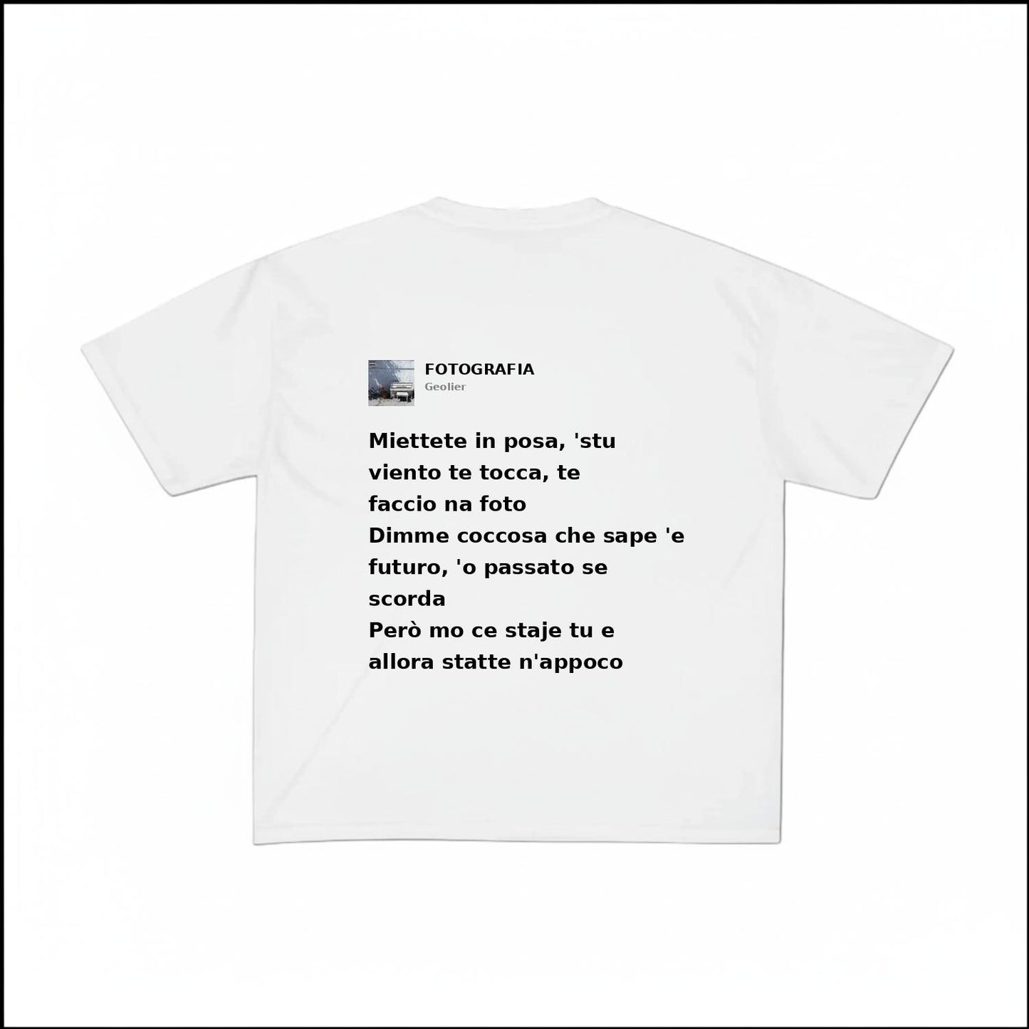 FOTOGRAFIA - GEOLIER | BASIC TEE